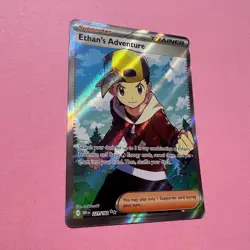 Ethan's Adventure 221/182 NM Full Art Ultra Rare Destined Rivals Pokemon Card - Image 3