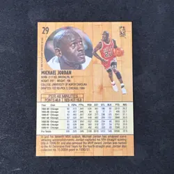 Michael Jordan 1991 Fleer Basketball Card #29 - Chicago Bulls - Image 2
