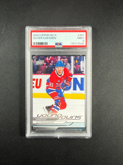 Oliver Kapanen Young Guns PSA 9 #461 - 2024-25 Upper Deck Series 2 RC MINT - Image 1