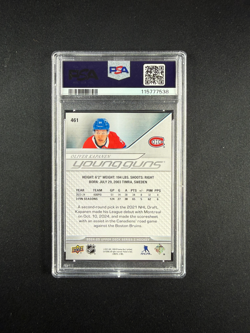 Oliver Kapanen Young Guns PSA 9 #461 - 2024-25 Upper Deck Series 2 RC MINT - Image 2