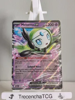 Pokemon TCG Meloetta EX 044/086 Scarlet And Violet Black Bolt Double Rare Card - Image 1