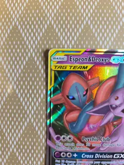 Pokemon TCG Espeon & Deoxys GX 72/236 Sm-Unified Minds Holo - Image 2