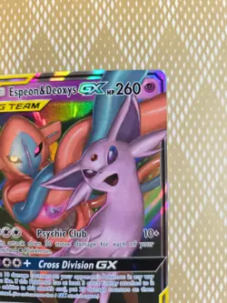 Pokemon TCG Espeon & Deoxys GX 72/236 Sm-Unified Minds Holo - Image 3