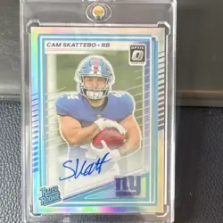 Cam Skattebo Holo On Card Auto /199 🔥 2025 Donruss Optic Rookie RC Autograph - Image 1