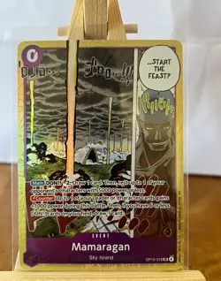Bandai Mamaragan OP15-078 SR Event Foil One Piece Card Game English - Image 1
