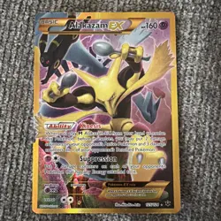 Pokemon TCG Alakazam EX (Secret) 125/124 Fates Collide Holo LP - Image 1