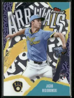 Jacob Misiorowski 2026 Topps Finest Arrivals Rookie Card A-18 - Image 1