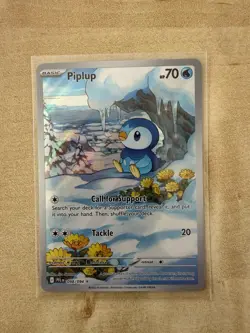 Pokemon TCG Piplup Phantasmal Flames 98/94 Illustration Rare - Image 1