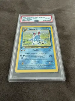2000 Pokemon Neo Genesis #2 Azumarill Holo 1st Edition PSA 6 - Image 1