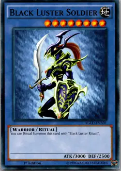 Black Luster Soldier YGLD-ENA01 King of Games: Yugi Yu-Gi-Oh LP - Image 1
