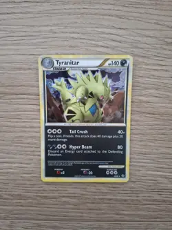 Tyranitar 26/95 - Cosmos Holo Deck Exclusive - Unleashed - LP - Double Swirl 🌀 - Image 1