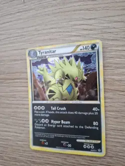 Tyranitar 26/95 - Cosmos Holo Deck Exclusive - Unleashed - LP - Double Swirl 🌀 - Image 2
