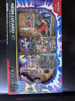 Pokemon TCG Mega Lucario EX Premium Figure Collection Box New Sealed - Image 4