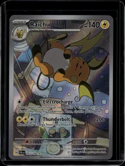 Raichu Holo Illustration Rare SV02: Paldea Evolved 211/193 NM - Image 1