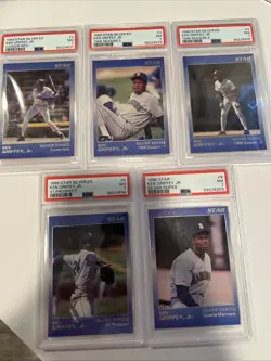 1988 Star Ken Griffey Jr. Silver Series PSA 7 NM Lot (5) Getting Impossible Find - Image 1