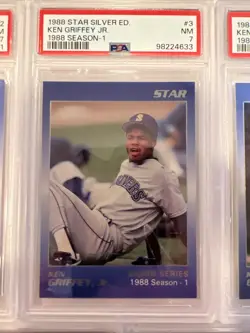 1988 Star Ken Griffey Jr. Silver Series PSA 7 NM Lot (5) Getting Impossible Find - Image 3