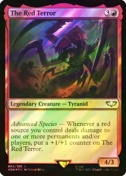 MTG SURGE FOIL The Red Terror - Warhammer 40,000 Commander #083 - Image 1