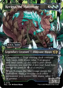 Keruga, the Macrosage (Serialized) -Foil Near Mint MTG - Image 1