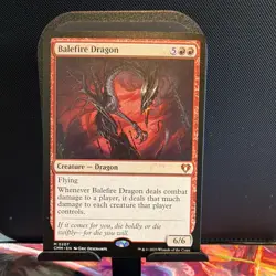 Wizards of the Coast MTG Balefire Dragon Extended Art Mythic 207 Creature - Image 1