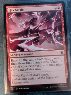Hex Magic 133 Uncommon Marvel Super Heroes Magic: The Gathering Lightly Played - Image 1