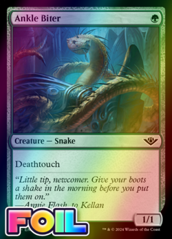 x1 Ankle Biter OTJ MTG 153 FOIL COMMON M/NM 1x - Image 1
