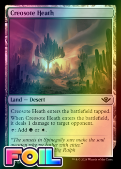 x1 Creosote Heath OTJ MTG 255 FOIL COMMON M/NM 1x - Image 1