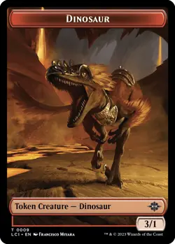 Dinosaur Token (0009)-9-NM-The Lost Caverns of Ixalan-Magic - Image 1
