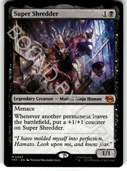 Super Shredder 0083 Mythic TMNT Magic: The Gathering NM - Image 1