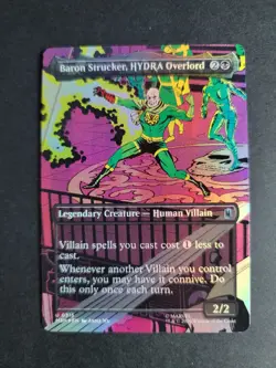 Baron Strucker, HYDRA Overlord (Borderless Foil) Uncommon Marvel Super Heroes - Image 1