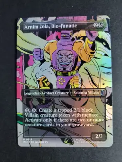 Arnim Zola, Bio-Fanatic (Borderless Foil) Uncommon MTG Marvel Super Heroes - Image 1