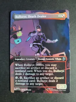 Bullseye, Death Dealer (Borderless Foil) Uncommon MTG Marvel Super Heroes - Image 1