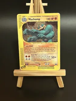 Pokemon TCG Machamp Holo E Series 16/165 Rare HP/ Crease Condition WOTC Vintage - Image 1