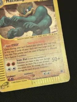 Pokemon TCG Machamp Holo E Series 16/165 Rare HP/ Crease Condition WOTC Vintage - Image 5