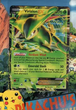 Pokemon TCG Pokemon TCG Virizion EX 9/101 Plasma Blast Holo Rare LP - Image 1