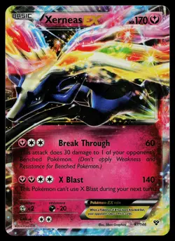 Pokemon Card - Xerneas EX Base Set 97/146 Ultra Rare - Image 1