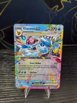 Glaceon Ex 26/131 - DOUBLE RARE HOLO - Prismatic Evolutions - 2025 Pokemon LP - Image 1