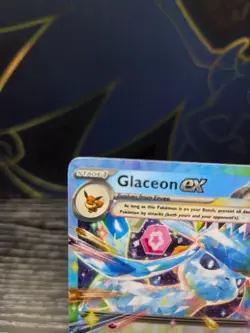 Glaceon Ex 26/131 - DOUBLE RARE HOLO - Prismatic Evolutions - 2025 Pokemon LP - Image 2