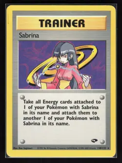 Sabrina (110) Unlimited Rare Pokemon Gym Challenge 110/132 MP - Image 1