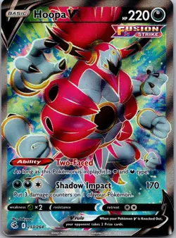 Hoopa V 253/264 Ultra Rare Fusion Strike Pokemon Holo Near Mint - Image 1