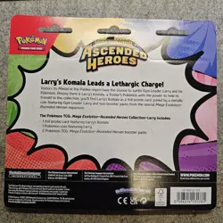Pokemon TCG Ascended Heroes 2 Pack Blister Larry’s Komala 🔥 FREE SHIPPING 🚀 - Image 2