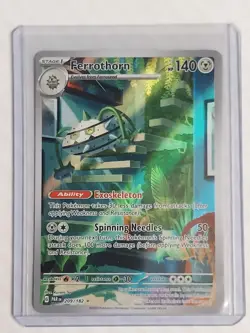 Pokemon TCG Illustration Rare Ferrothorn 209/182 Paradox Rift - Image 2