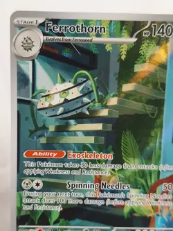 Pokemon TCG Illustration Rare Ferrothorn 209/182 Paradox Rift - Image 5