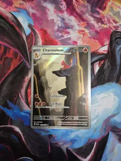 Pokemon TCG Charmeleon Scarlet Violet-151 Illustration Rare Card 169/165 - Image 1