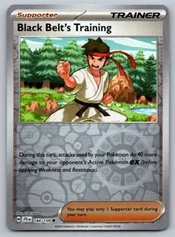 Black Belt's Training 144/159 Common Journey Together Pokemon Reverse Holo - Image 1