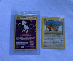 1x (Sealed) Dragonite Pokemon WB Gold Stamped 1999 First Movie Black Star Promo - Image 1