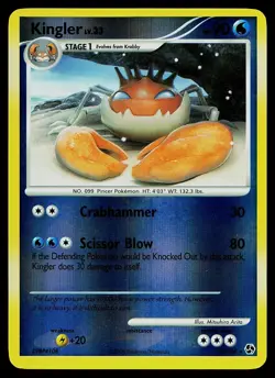 Pokemon Card - Kingler Great Encounters 20/106 Reverse Holo Rare - Image 1