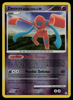 Deoxys Defense Forme 25/146 Rare Legends Awakened Pokemon Reverse Holo LP - Image 1