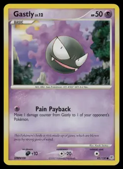 Gastly 82/130 Common Diamond & Pearl Pokemon Lightly Played - Image 1