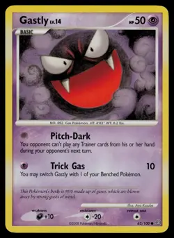Gastly 62/100 Common Stormfront Pokemon Lightly Played - Image 1