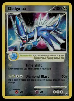 Dialga 4/100 Rare Majestic Dawn Pokemon Reverse Holo Lightly Played - Image 1